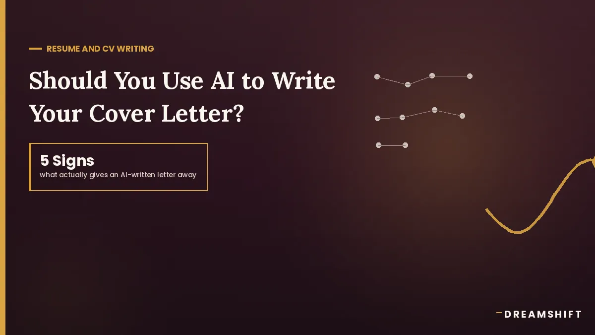 Should You Use AI to Write Your Cover Letter? What Recruiters Can Actually Tell