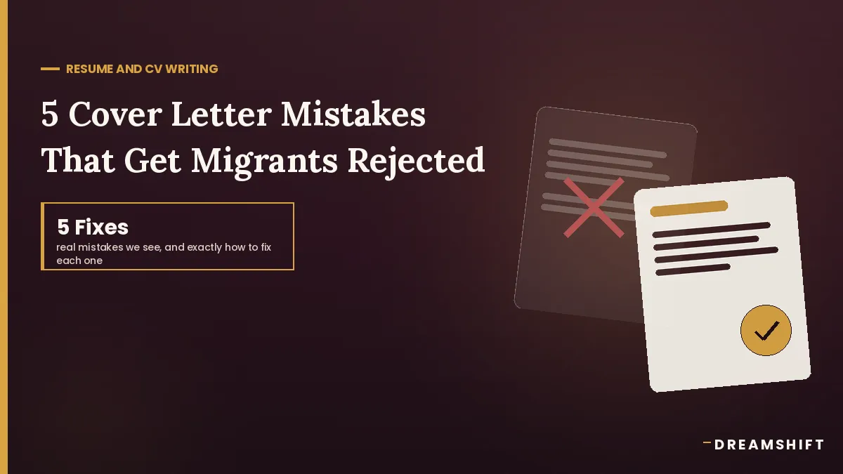 5 Real Cover Letter Mistakes That Got Migrant Candidates Rejected (With Fixes)