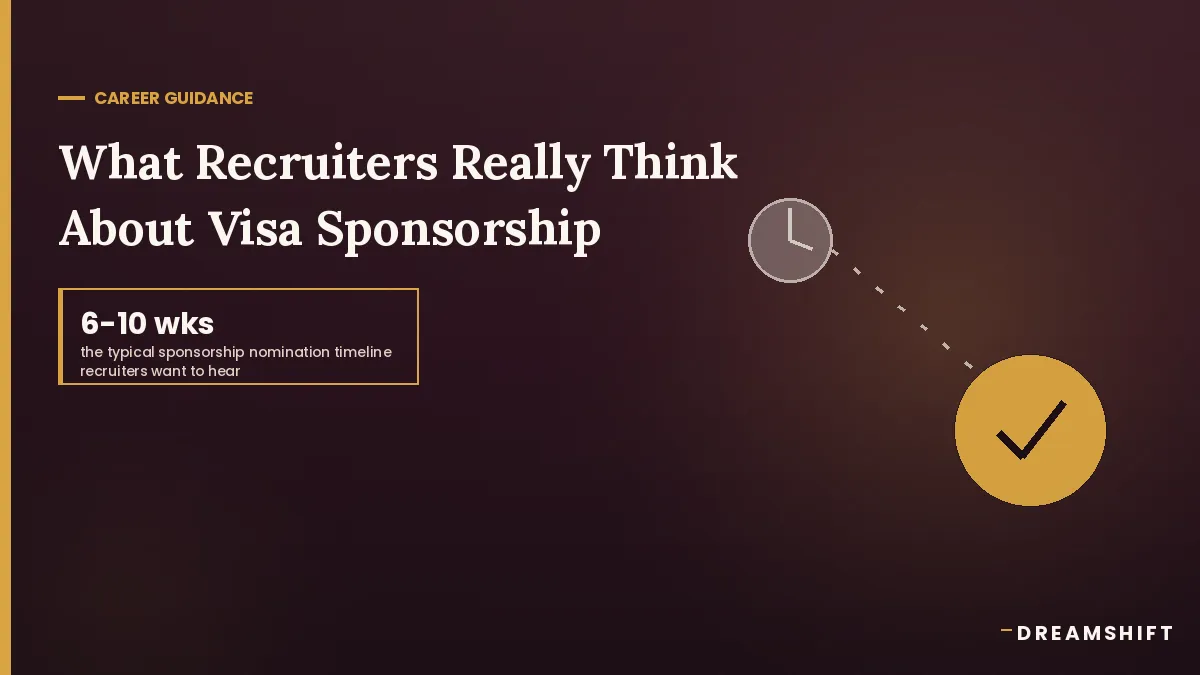What Recruiters Actually Think When They See "Visa Sponsorship Required"